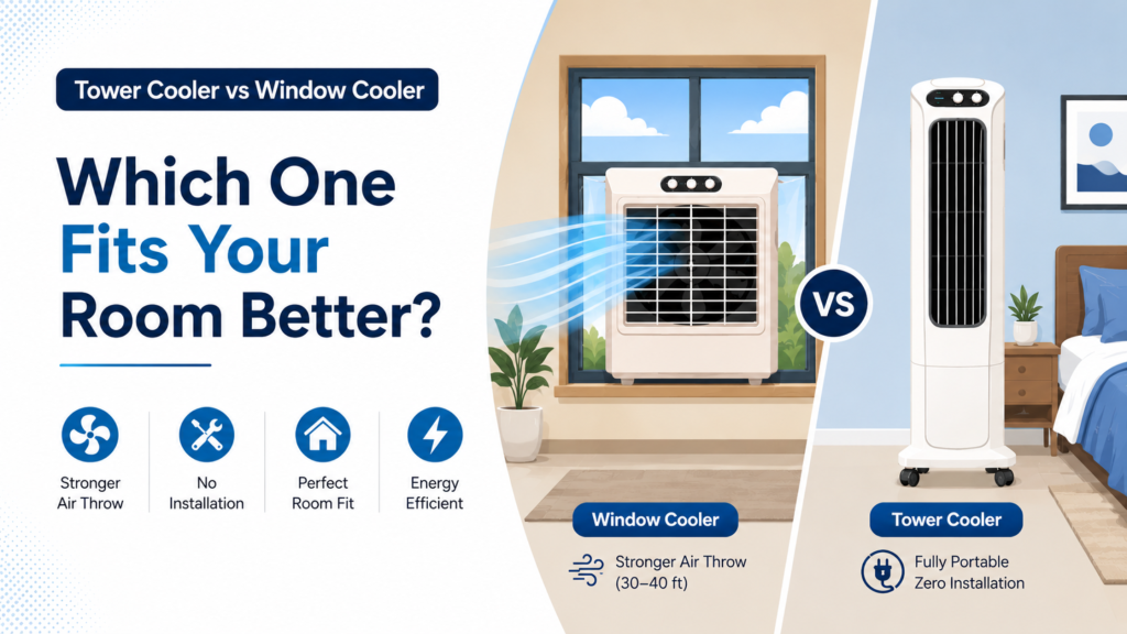 Tower Cooler vs Window Cooler